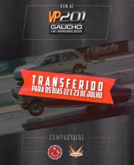 Campeonato Gaúcho de Arrancada 2017 / VP 201 metros - 1ª Etapa