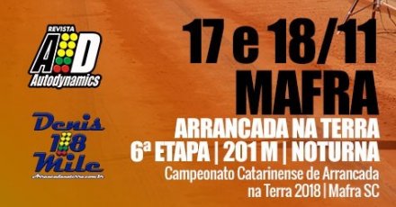 Campeonato Catarinense de Arrancada na Terra 2018 - 6ª Etapa