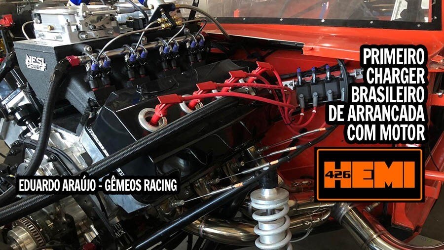 PRIMEIRO DODGE CHARGER BRASILEIRO DE ARRANCADA COM MOTOR HEMI